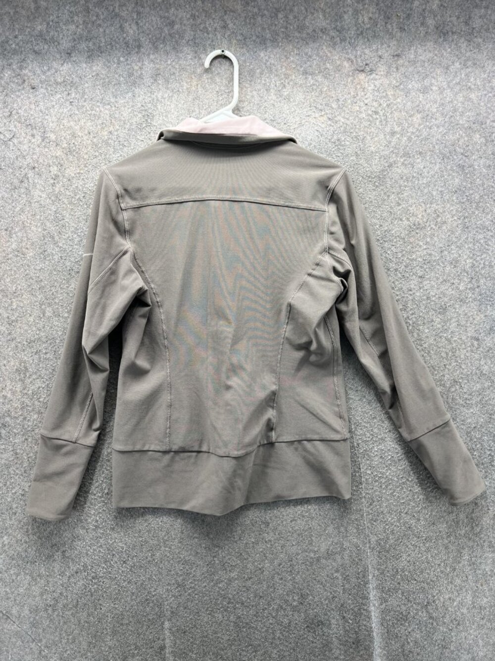 Nike Jacket Womens Medium Gray Pink FitDry Full Zip Track Running Sport Athletic - Picture 8 of 10